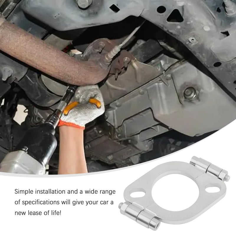 Stacool 3 Inch Split Flange Repair Kit with 2 Bolts,Carbon Steel Flat Oval Exhaust Flange Kit for Exhaust Flange Repair,Universal Exhaust Flange Connection Kit Car Accessories (3 Inch) - Image 5